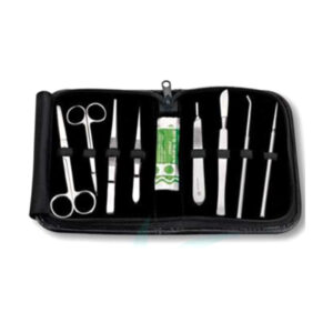 Dissecting Set Leatherette Zippered Case 10 Loops